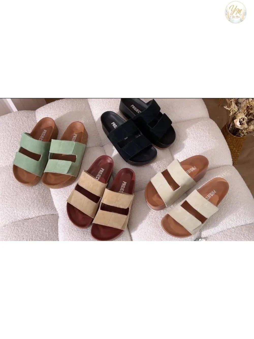 Genuine Leather Platform Sandals Women Summer Wedges Non-Slip Water-Resistant
